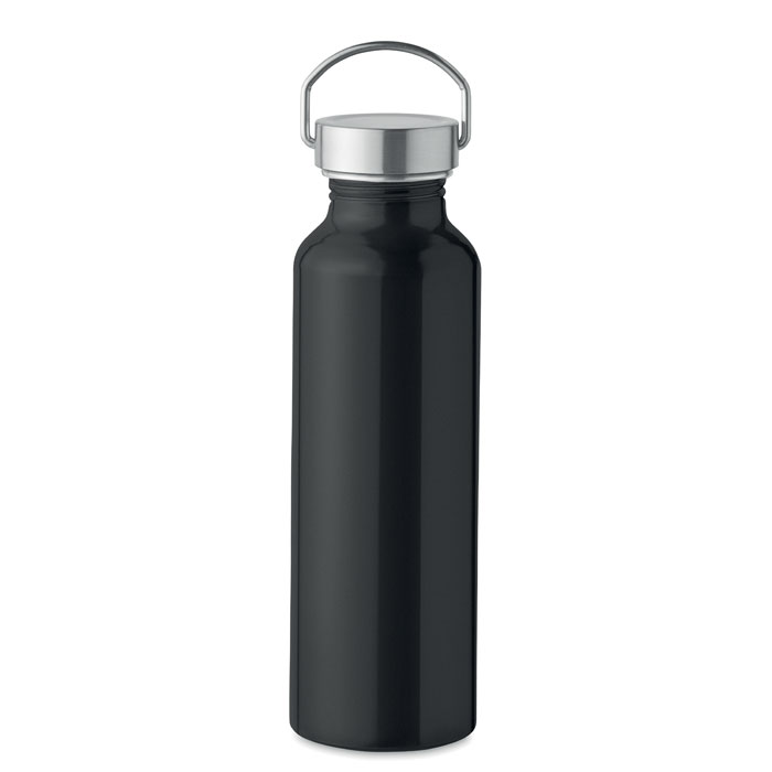 Láhev z recykl. hliníku 500ml - ALBO - čierna