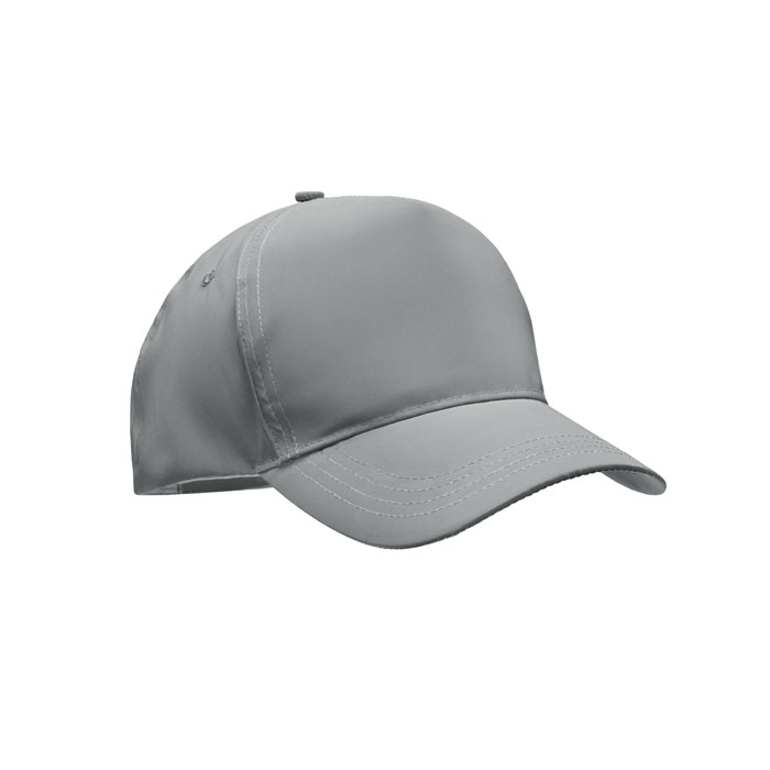 5 panel reflective baseball cap - RAYS - matt silver