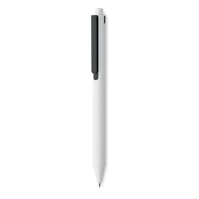Recycled ABS push button pen - SIDE - black