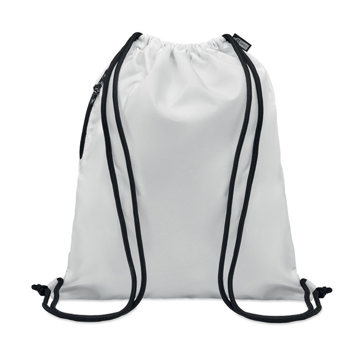 Large drawstring bag 300D RPET - NIGHT - white