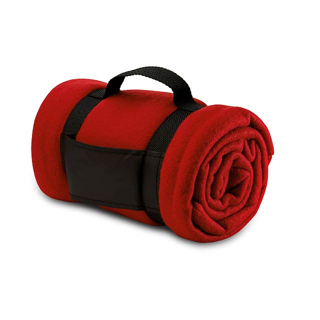 Fleece blanket. 180gr/m² - red