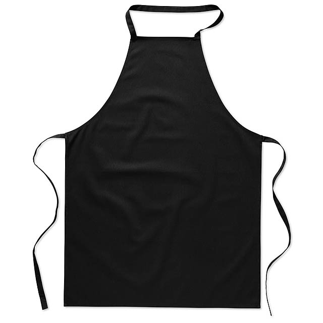 Kitchen apron in cotton - black