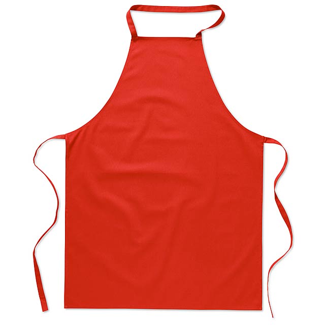 Kitchen apron in cotton MO7251-05 - red