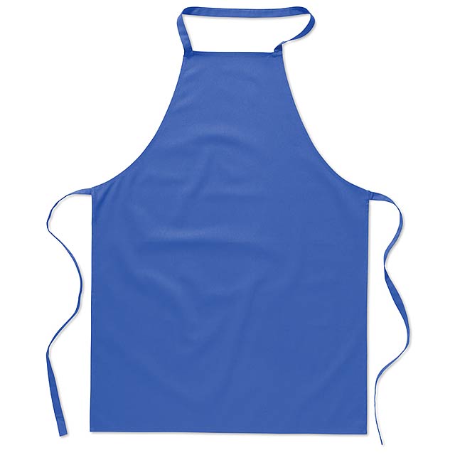 Kitchen apron in cotton  - royal blue
