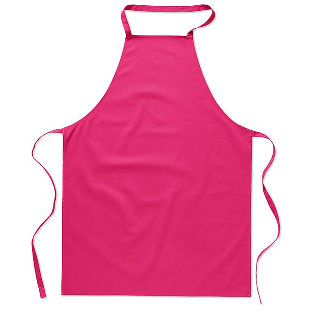 Kitchen apron in cotton MO7251-38 - fuchsia