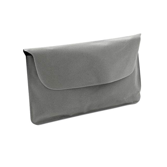 Set with pillow,eyemask,plugs - grey