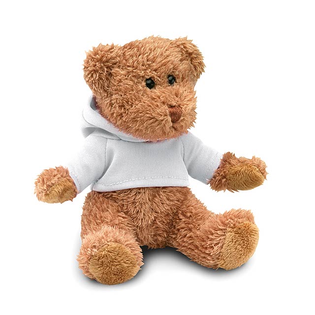 Teddy bear plus with T shirt - white