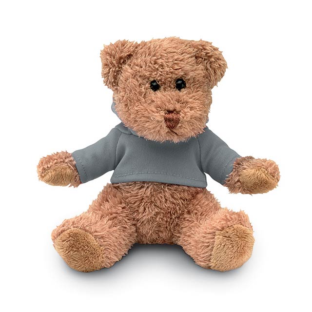 Teddy bear plus with hoodie    MO7375-07 - grey