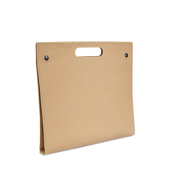 Folder in recycled carton - beige