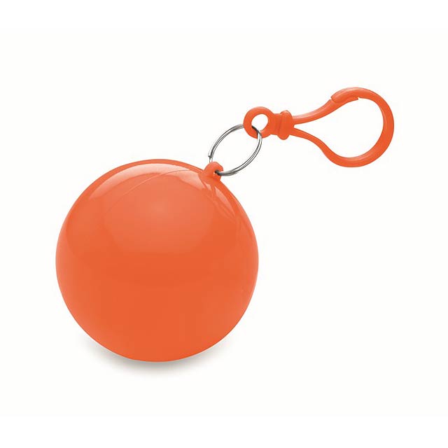 Poncho in round container      MO7421-10 - orange