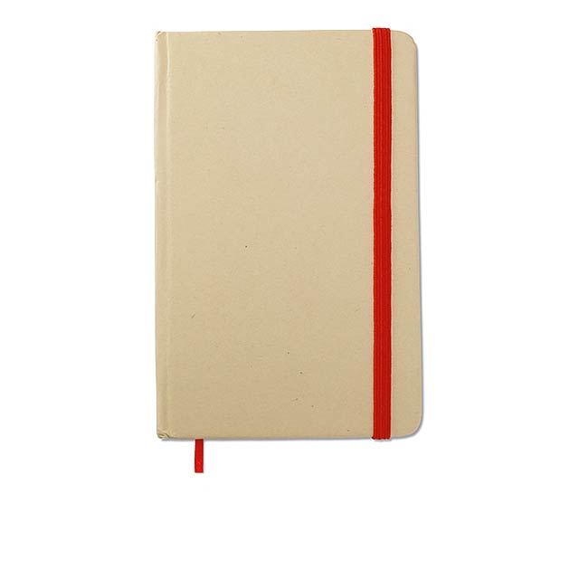 Recycled material notebook - red