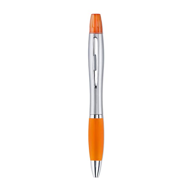Plastové pero 2 v 2 - oranžová