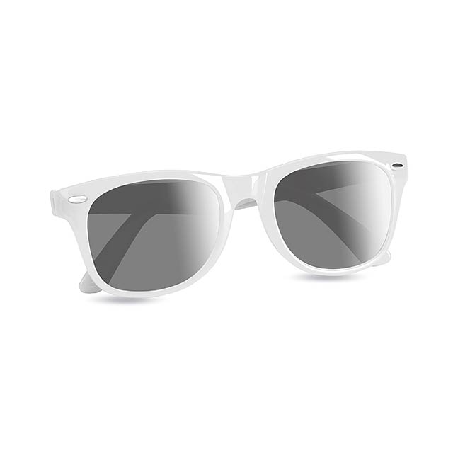 Slnečné okuliare s UV ochranou - biela