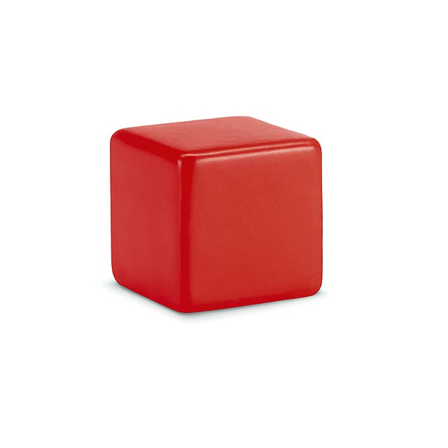 Anti-stress square - red