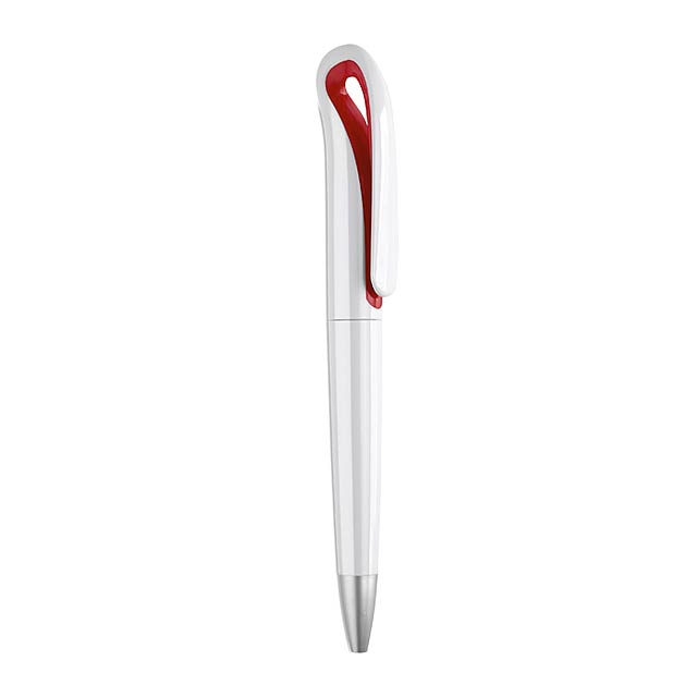 Kuličkové pero v pouzdře - červená