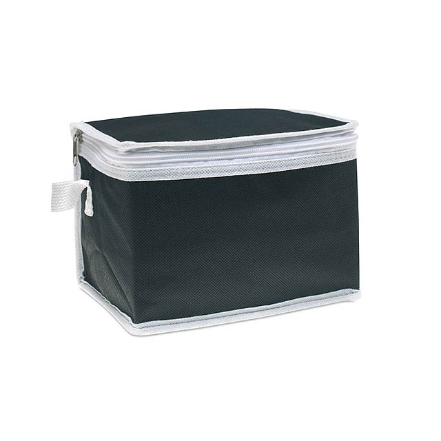 Non-woven 6 can cooler bag  - black