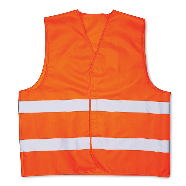 Knitted material waistcoat  - orange