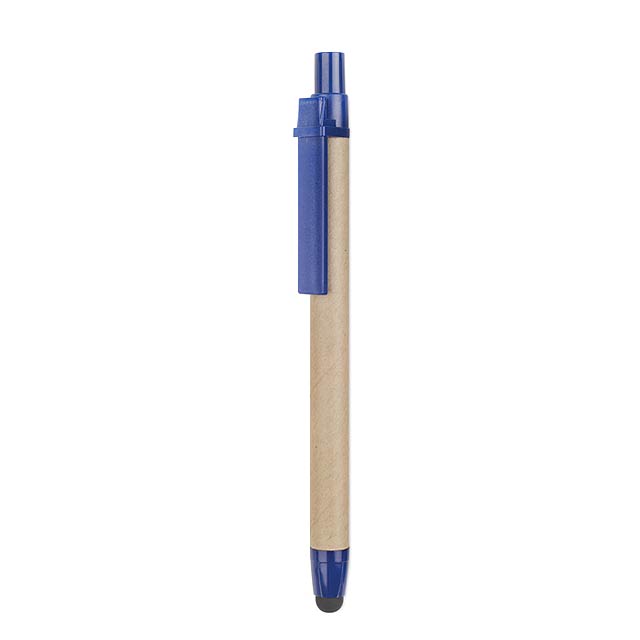 Recycled carton touch pen  - blue