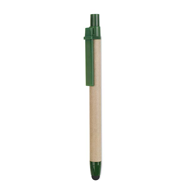Recycled carton touch pen  - green