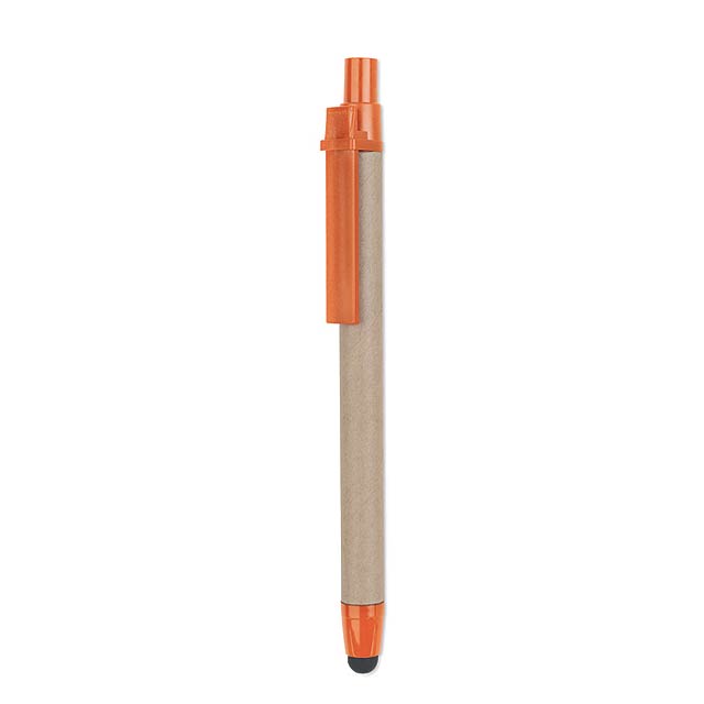 RECYTOUCH - Kuličkové pero                 - oranžová