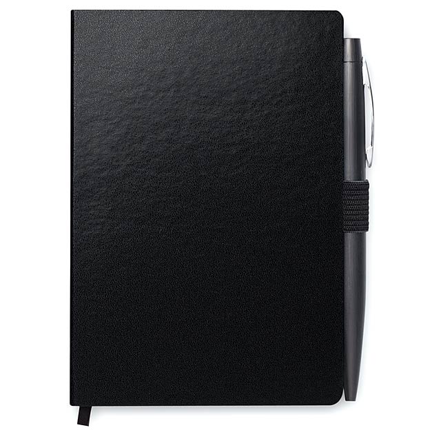A6 notebook with pen MO8109-03 - black