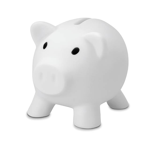 Piggy bank MO8132-06 - white