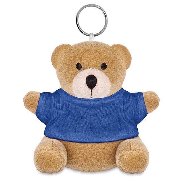 Medveď s krúžkom na kľúče - modrá
