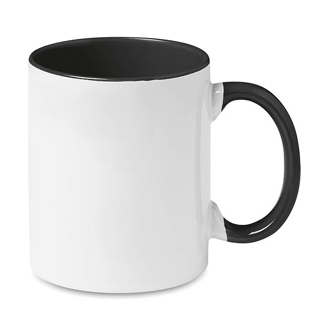 Coloured sublimation mug - SUBLIMCOLY - schwarz