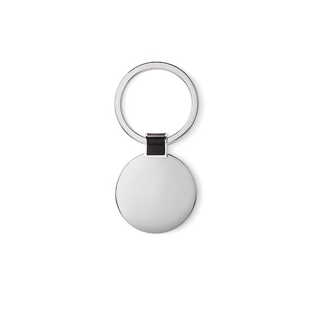 Round shaped key ring  - black