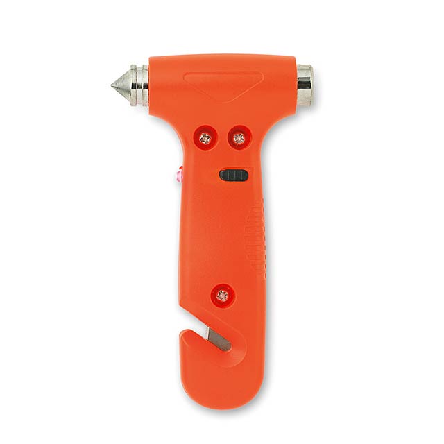 3 in 1 Emergency hammer  - orange