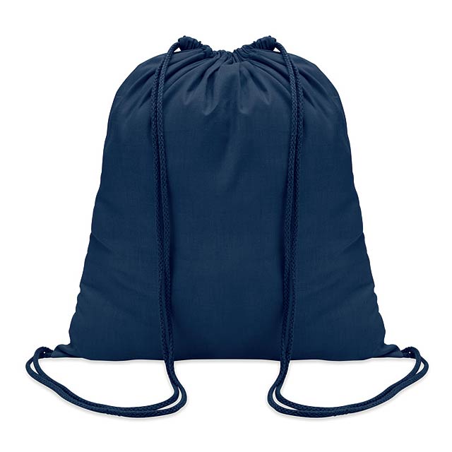 Cotton 100 gsm drawstring bag  - blue