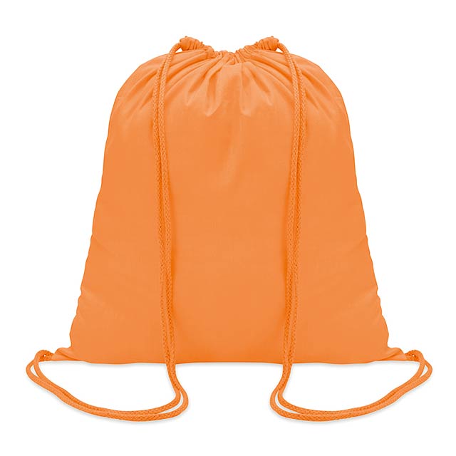 Cotton 100 gsm drawstring bag  - orange