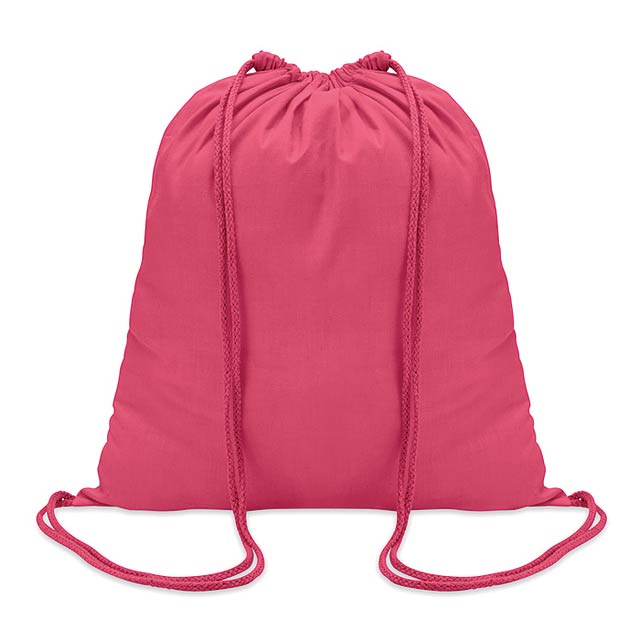 Cotton 100 gsm drawstring bag  MO8484-38 - fuchsia