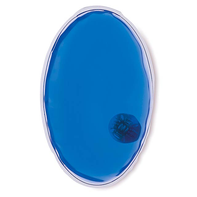 Oval hand warmer  - transparent blue