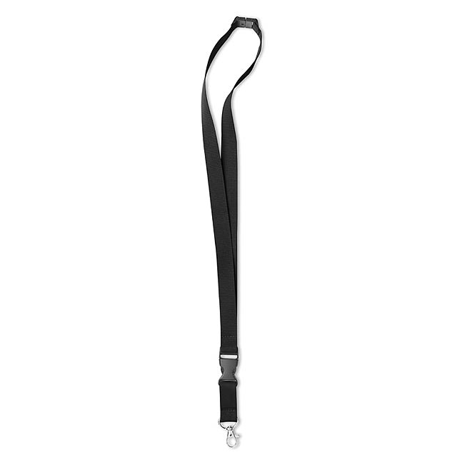 Lanyard with metal hook  - black