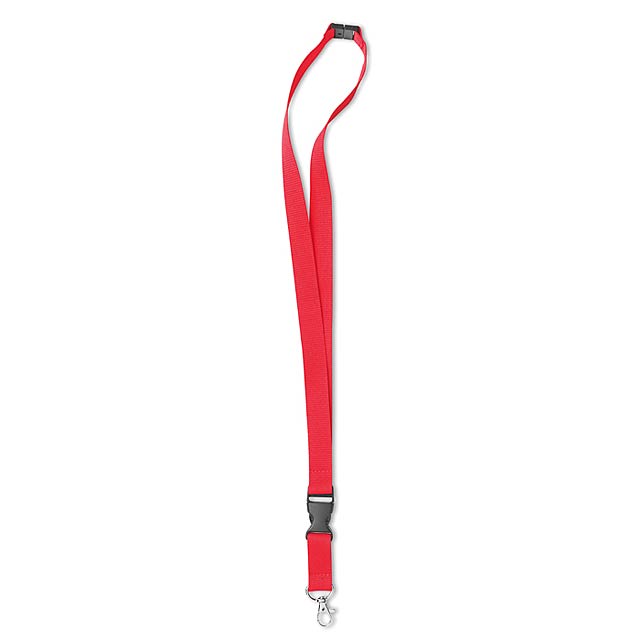 Lanyard with metal hook  - red