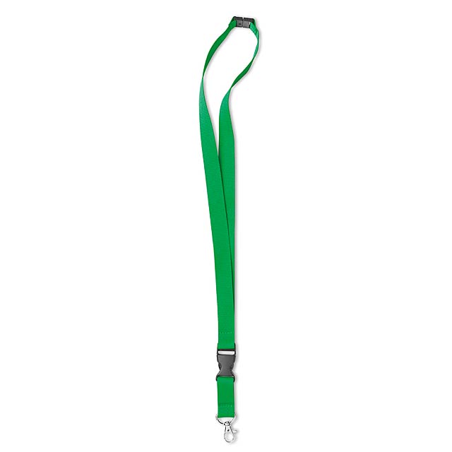 Lanyard with metal hook  - green