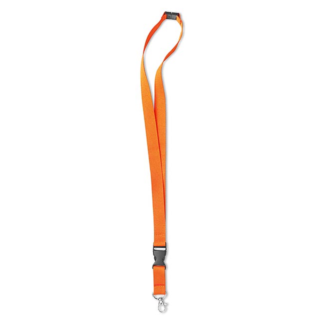 Lanyard with metal hook  - orange