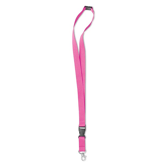 Lanyard with metal hook  - fuchsia