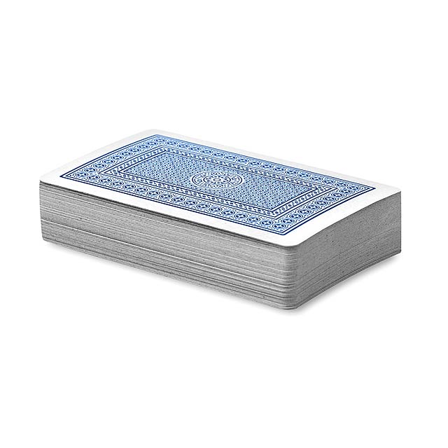 Playing cards in pp case  - blue