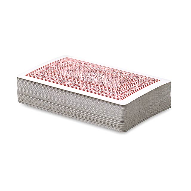 Playing cards in pp case  - red