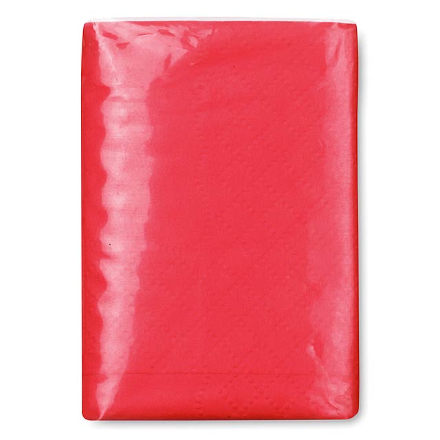 Mini tissues in packet  - red