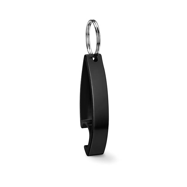 Keyring bottle opener  - black