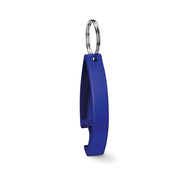 Schlüsselanhänger Flaschenöffner - blau