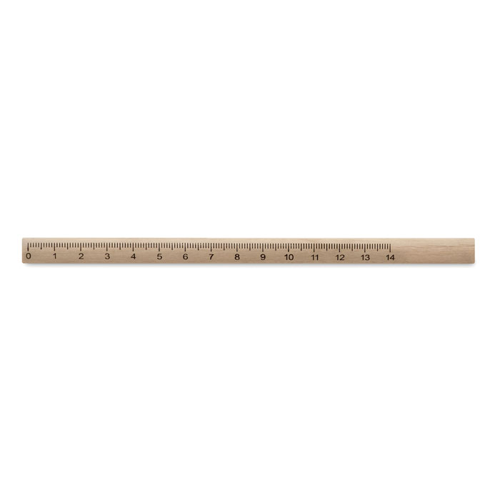 Tesačská tužka s pravítkem - MADEROS - dřevo