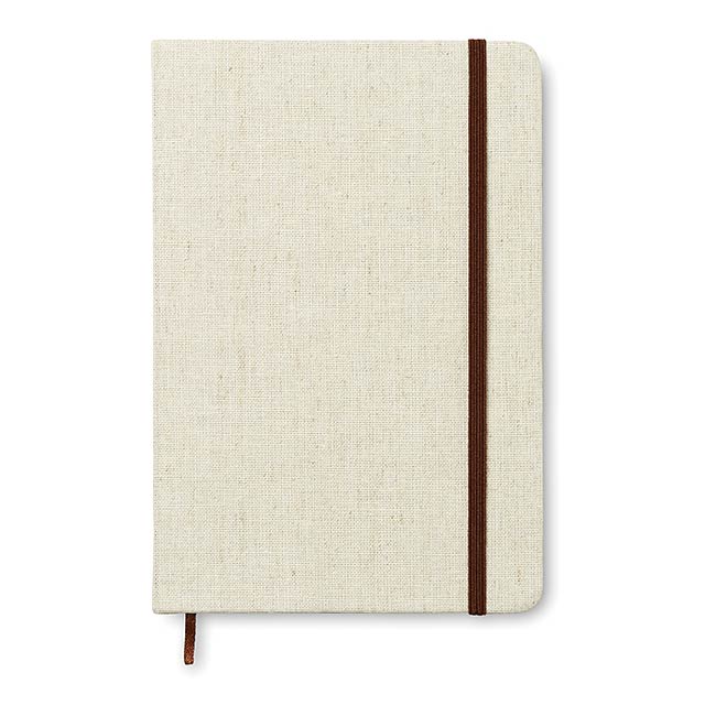 A5 Notebook Leinwand bedeckt - Beige