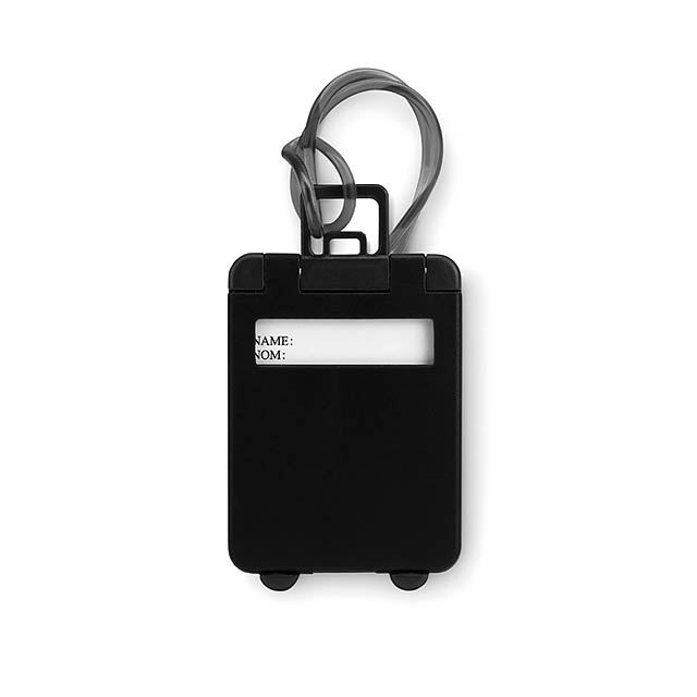 Luggage tags plastic  - black