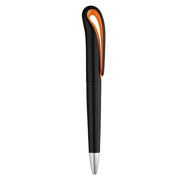 Schwarzer Schwan Stift - Orange