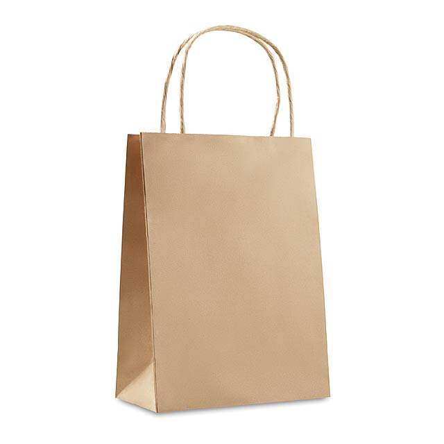 Gift paper bag small size  - beige