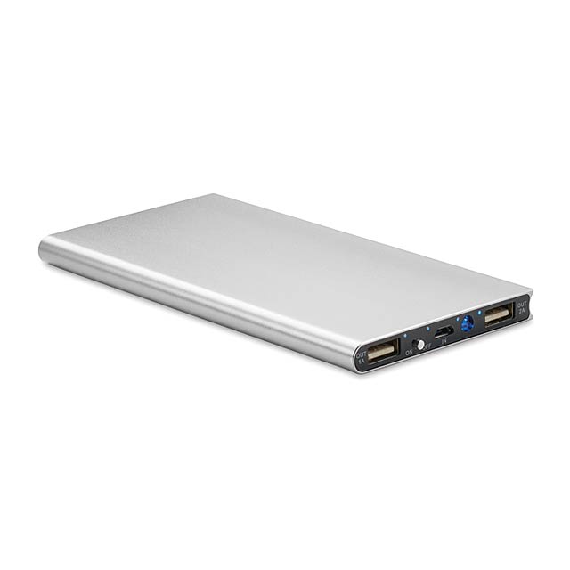 Energienbank 8000 mAH - mattes Silber